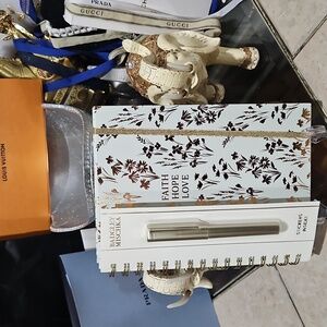 NWT! Badgley Mischka "Faith Hope Love" Notebook Journal w/ Pen & Stickers!